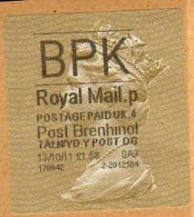 2011 BPK POST BRENHINOL TYPE II WITH NEW CODES