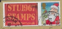 2012 1ST 'CHRISTMAS ' WITH STU1967 STAMPS' TAB FINE USED