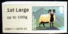 2012 1ST LARGE 'SHEEP -WELSH MOUNTAIN BADGER FACE' FINE USED