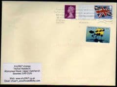 2012 1ST 'UNION FLAG ' POST & GO' BLANK +20P (S/A) CARDIFF SCOUT (2012) STAMP FINE USED ON COVER