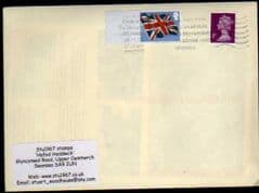 2012 1ST 'UNION FLAG ' POST & GO' BLANK FINE USED ON COVER