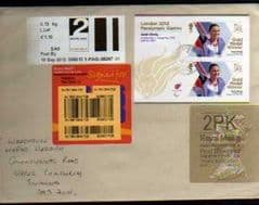 2012 2PK G(G 4) WELSH WALSALL TYPE 3 + 2LG FASTSTAMP(CARMS) ON COVER