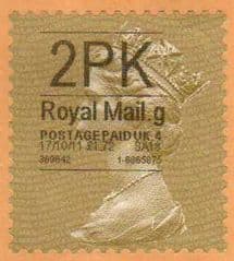 2012 '2PK' GOLD PERF TYPE I WITH CODES