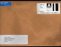 2012 'A' (LETTER)(CARDIFF) POST & GO ON COVER