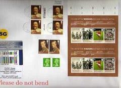 2012 'IMPERFED 'AGE OF THE WINDSOR' (EX PRESS SHEET WITH EMBOSSING ) ON COVER!
