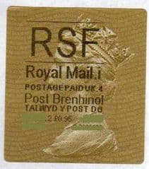 2012 RSF ( i 4)(£0.95) 'POST BRENHINOL' TYPE 2a(NEW SECURITY SLITS)