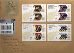 2012 'SD'(Y 4) WELSH  TYPE 3 LABEL  + 4 X 'PARALYMPIC' M/S ON COVER
