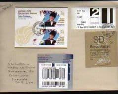 2012 SD(Y 4) WELSH WALSALL TYPE 3 + 2PKT FASTSTAMP(CARMS) + M/S ON COVER