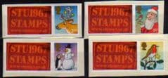 2012 (SET) 'CHRISTMAS 2012' WITH STU1967 STAMPS' TABS (4v) FINE USED