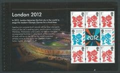 2012 U/M 'OLYMPIC GAMES (8TH ISSUE) (BKLT PANE)