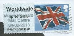 2012 WORLDWIDE (UPTO 20g) 'UNION FLAG'  FINE USED