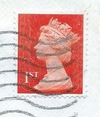 2013 1ST ' (MBIL M13L) ROYAL MAIL RED (SECURITY LAYER SHIFTED) FINE USED