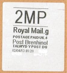 2013 '2MP'(G4) POST BRENHINOL(NEW SERVICE FROM 2ND APRIL 2013)