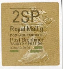 2013 '2SP' (G 5) POST BRENHINOL TYPE II (NEW SERVICE FROM 2ND APRIL 2013)