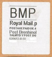 2013 'BMP '(P 4) POST BRENHINOL WHITE (NEW SERVICE FROM 2ND APRIL 2013)