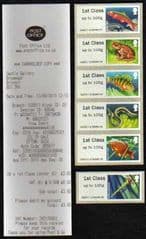 2013 'FRESHWATER -LAKES (SERIES2)' (6 X 1ST)( BRISTOL BROADMEAD #03) WITH RECEIPT