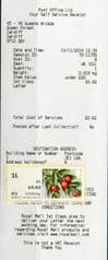 2014  1ST (B 5) 'WINTER GREENERY '(MA14) POST CODED JE1   FIRST DAY OF ISSUE WITH RECEIPT