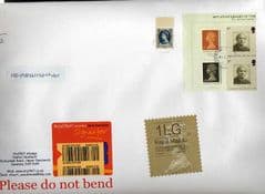 2014  ENGLISH 2LG (F 4) TYPE 1 HORIZON LABEL+ MACHINS ON COVER  LATE USE OF TYPE 1 LABEL + 3 X 1ST MACHINS