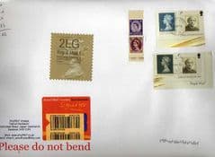 2014  ENGLISH 2LG (F 4) TYPE 1 HORIZON LABEL+ MACHINS ON COVER - LATE USE OF TYPE 1 LABEL