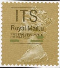 2014 'ITS' (U 5) 'ROYAL MAIL' TYPE 1   (RARE LATE USE OF TYPE 1)
