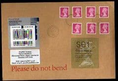 2014 SD1 (Y 4) 'WELSH HORIZON TYPE 2a' (11.02.14 FIRST DAY OF ISSUE) WITH 7 X 76P BRIGHT ROSE MACHINS  ON COVER