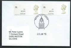 2015 1L (B4) HUDDERSFIELD - 1L (E 4) 'LEEDS MARKETS' (E 4) (MA14) CANCELLED WITH LEEDS HANDSTAMP ON COVER