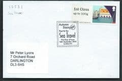 2015 1ST CLASS 'SEA TRAVEL' (STAMPEX, LONDON N1 HANDSTAMP) FINE USED ON COVER