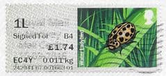 2016 1L (SIGNED FOR)(B 4) 'LADYBIRDS - WATER LADYBIRD ' FINE USED