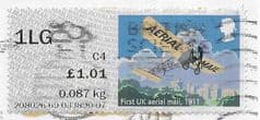 2017 1LG (B4) 'HERITAGE MAIL BY AIR'  FINE USED