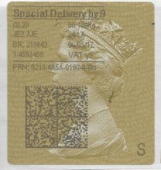 2017 SD9 (Y 5) TYPE 4 PRINTING ON GOLD TYPE 2a LABEL