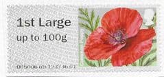 2018 1ST LARGE 'COMMON POPPY' (R18YAL) FINE USED