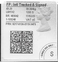 2020 FP: INT'L TRACKED AND SIGNED (O5)TYPE 4b LABEL