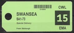 2021 EDINBURGH TO SWANSEA SPECIAL DELIVERY LABEL USED