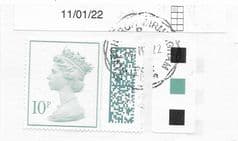 2022 10P (S/A)'AQUA GREEN ' (DATE, T/L AND GRID TAGS)   FINE USED