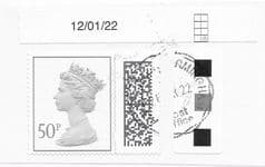 2022 50P (S/A ) 'SLATE GREY ' (DATE, T/L AND GRID TAGS) FINE USED