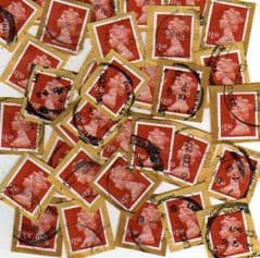 30x  2009 £1.50 (S.A) 'RED BROWN' SECURITY MACHINS FINE USED*