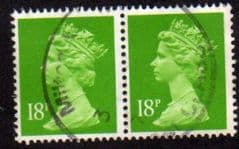 PAIR OF 18P 'BRIGHT GREEN' (CB) FINE USED