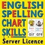 S-78 English Spelling Chart Skills CD (Server Licence)