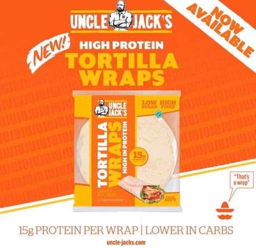 Uncle Jack's High Protein Tortilla Wraps - 280g